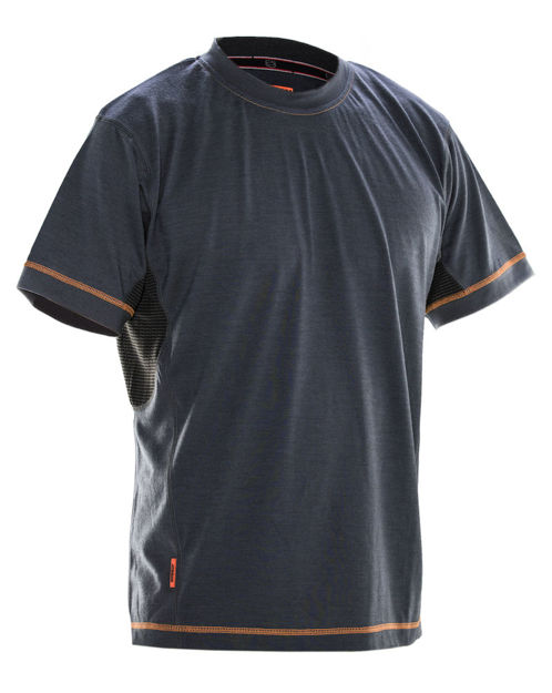 Dry tech Merino T-Shirt Dark Grey/Bl XXL