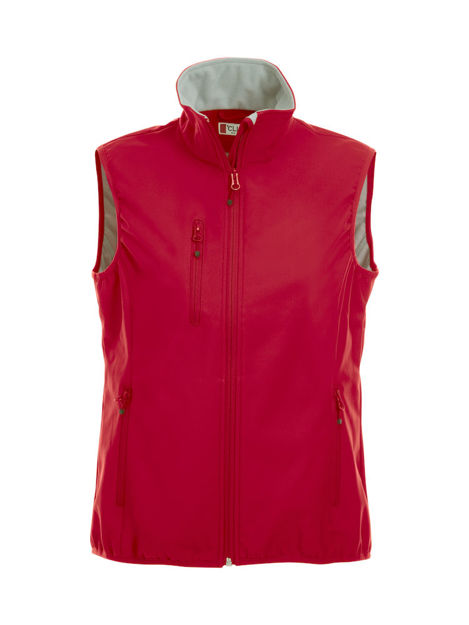 Basic Softshell Vest Ladies Red