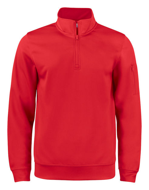 Basic Active Half Zip Red