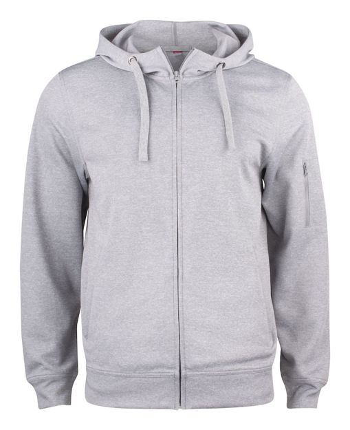 Basic Active Hoody FZ Grey Melange