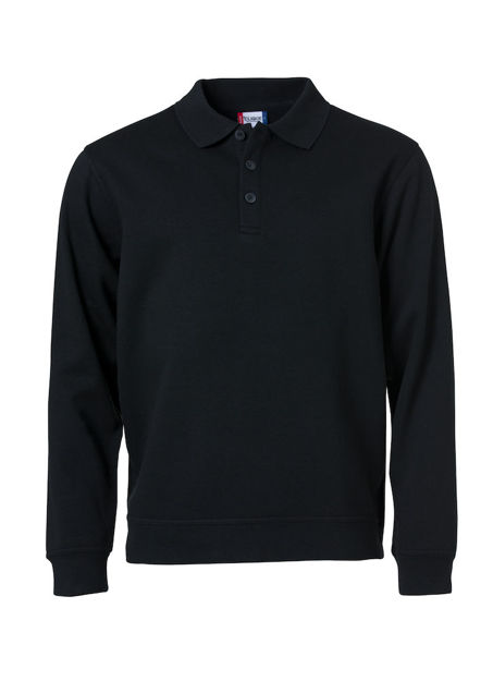 Basic Polo Sweater Black