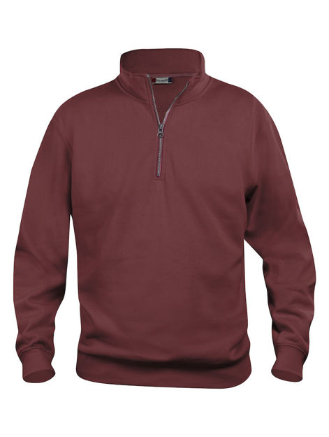 Basic Half Zip Burgundy