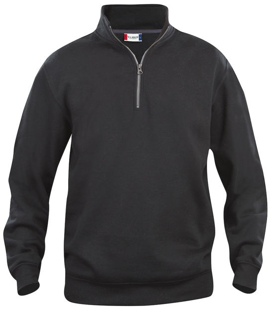 Basic Half Zip Black