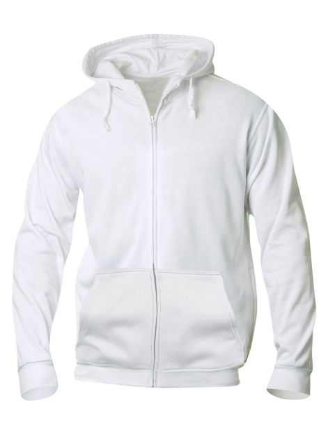 Basic Full Zip Mens White