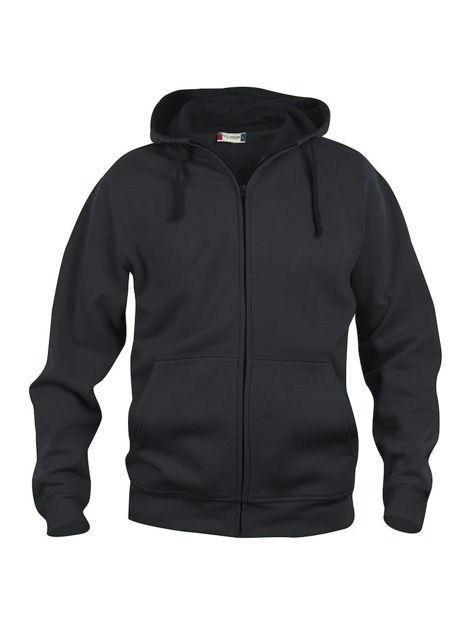 Basic Full Zip Mens Black