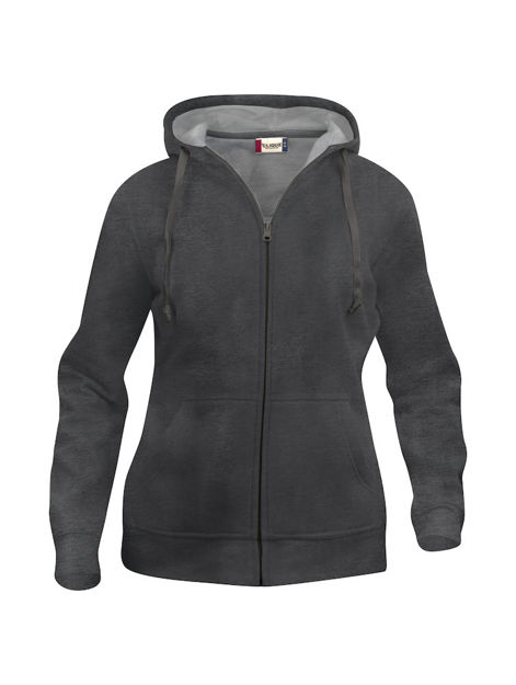 Basic Full Zip Ladies Anth Melange