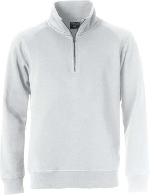 Classic Half Zip White