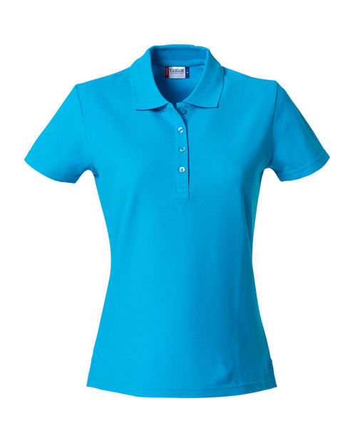 Basic Polo Ladies Turquoise