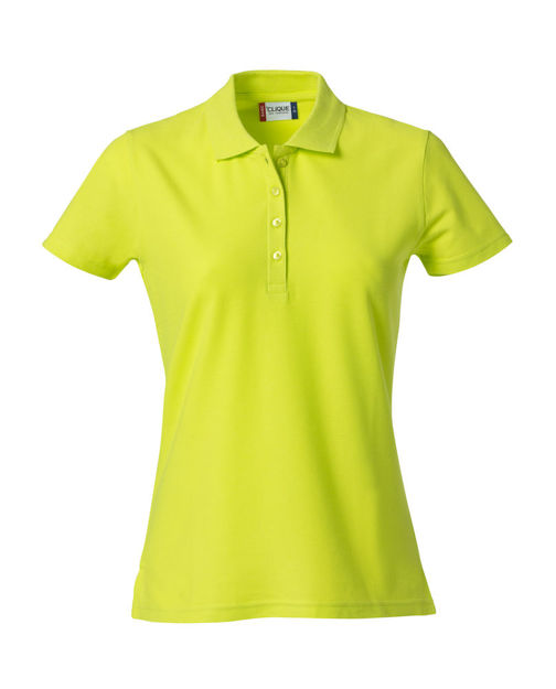 Basic Polo Ladies Vis Green