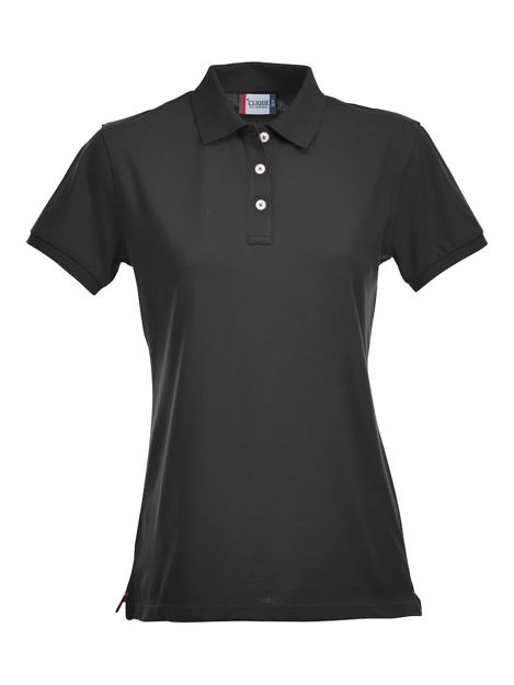 Stretch Premium Polo Ladie Black