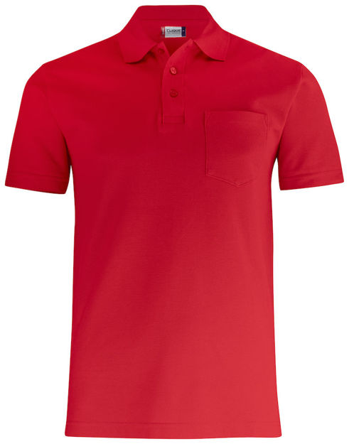 Basic Polo w. Pocket Red