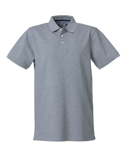 Heavy Premium Polo Grey Melange