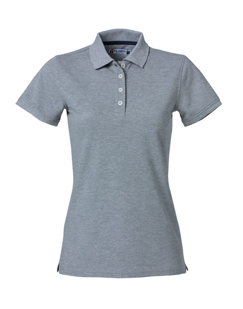 Heavy Premium Polo Ladies Grey Melange