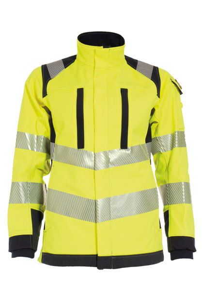 Softshell jakke dame Gul/Marine