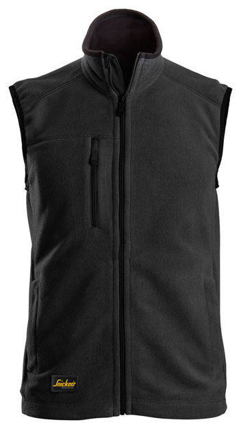 Vest 8024 fleece rød/sort