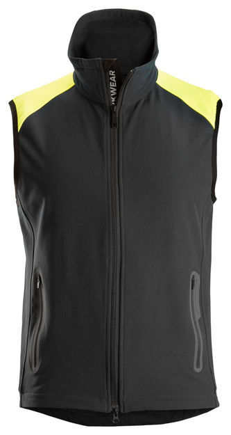 Vest 8029 sort/neongul