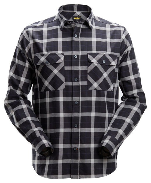 Flanellskjorte 8516 sort/grå