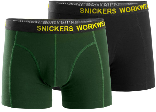 BOXERSHORTS 9436 2PK SORT/GRØNN