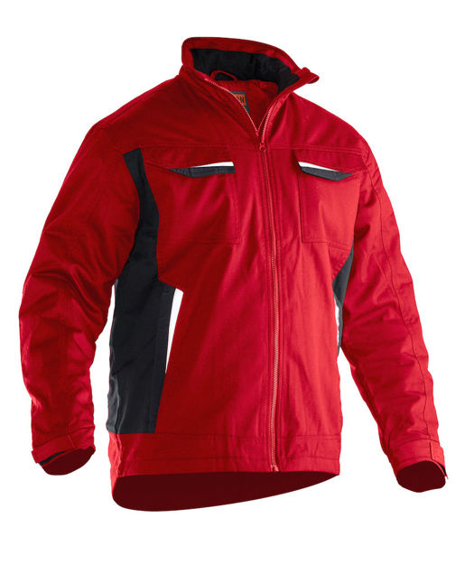 Poly Cotton Padded Jacket Red
