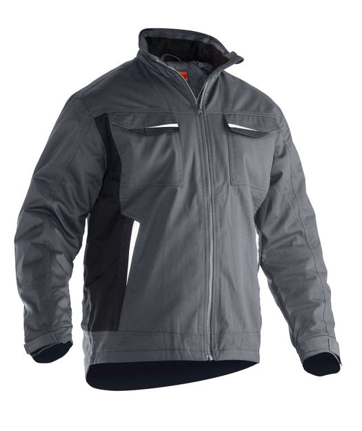 Poly Cotton Padded Jacket Dark Grey