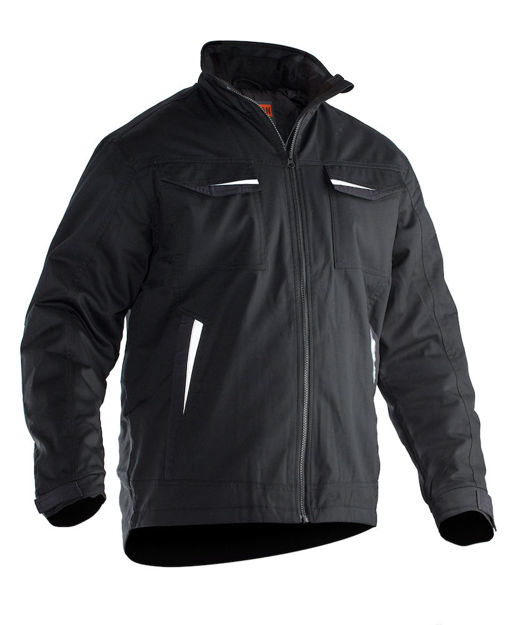 Poly Cotton Padded Jacket Black