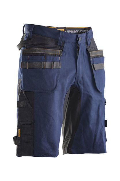 Håndverksshorts stretchpanel Marine/Sort