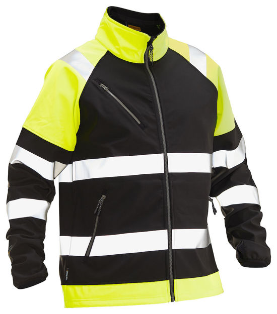 Softshell Jacket Hi Vis Vis Black/HV Black/HV Yel