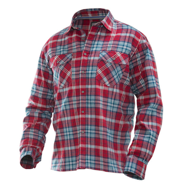 Worker Shirt Red/Petrol