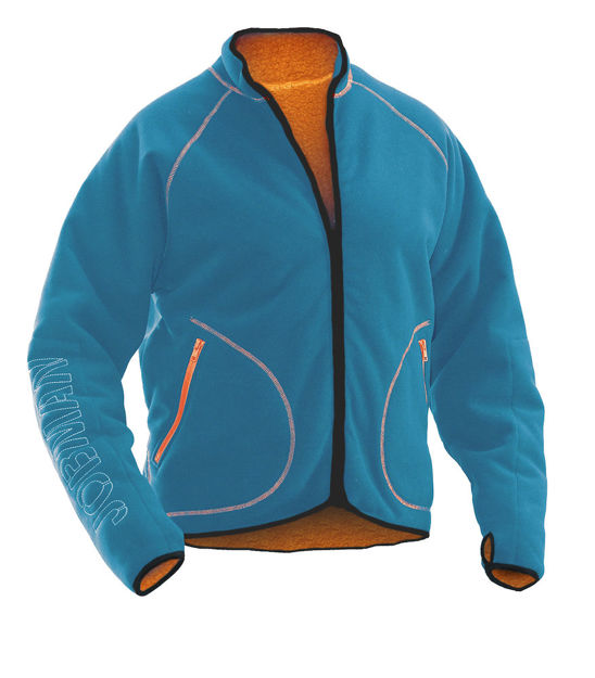 Fleecepile Jacket Blue/Orange