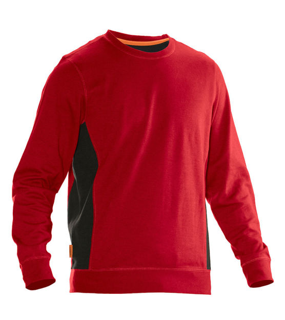 Sweatshirt Roundneck Red/Black