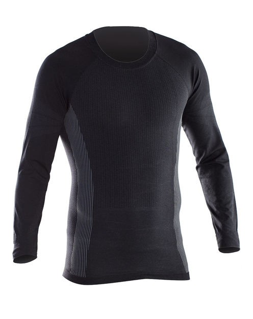 Seamless Roundneck Dark Grey/Bl