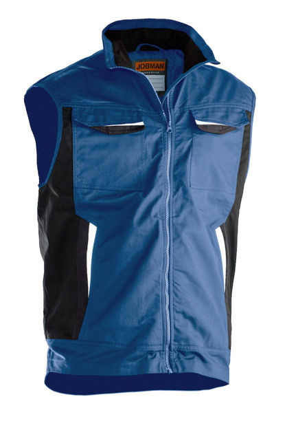 Poly Cotton Vest Sky Blue