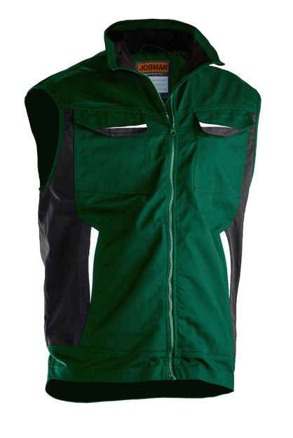 Poly Cotton Vest Forest Green