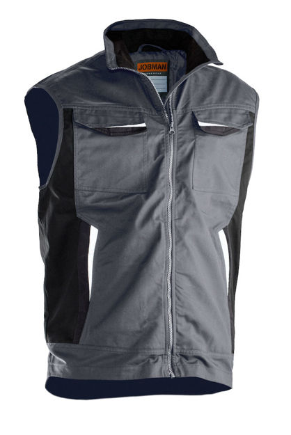 Poly Cotton Vest Dark Grey