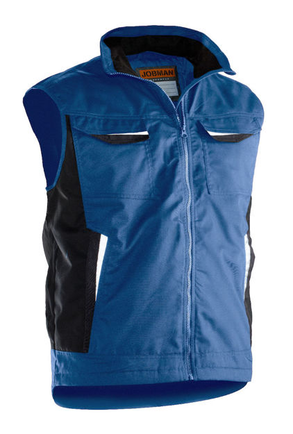 Poly Cotton Padded Vest Sky Blue