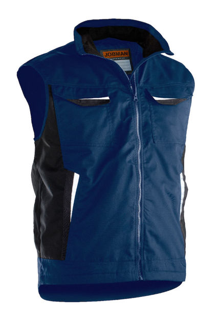 Poly Cotton Padded Vest Navy