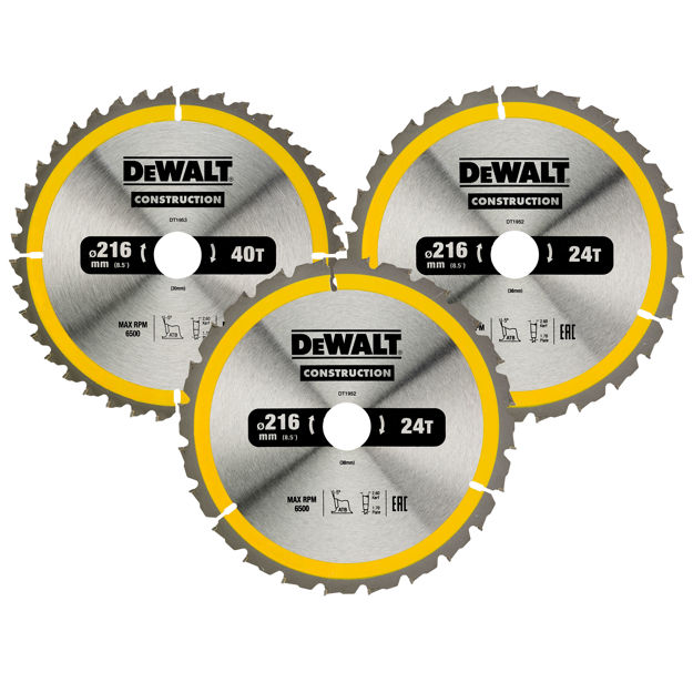 SAGBLAD SETT 3X216  DT1962 DEWALT