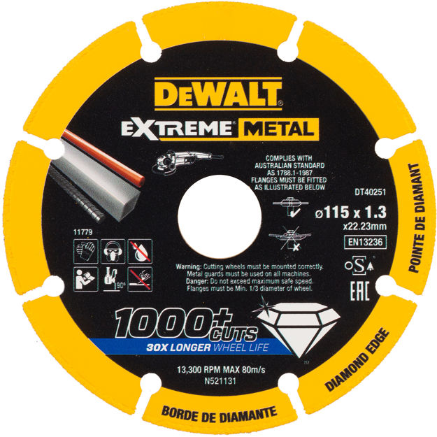 KAPPESKIVE METALL 115X22,23X1,3MM