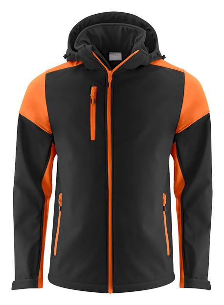 PRIME SOFTSHELL BLACK/ORANGE