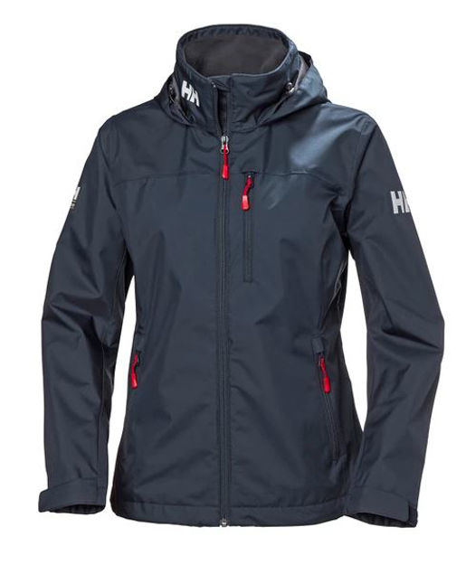 W CREW HOODED JACKET NAVY