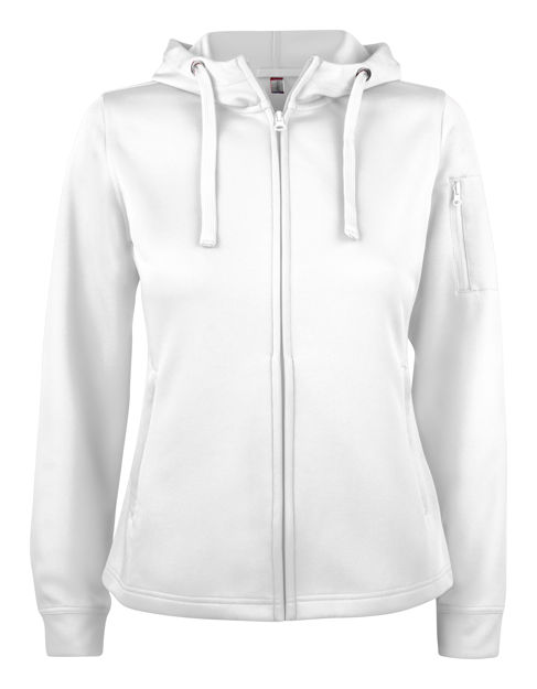 Basic Active Hoody FZ Ladies White