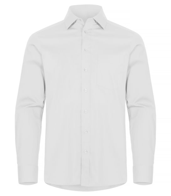 Stretch Shirt LS White