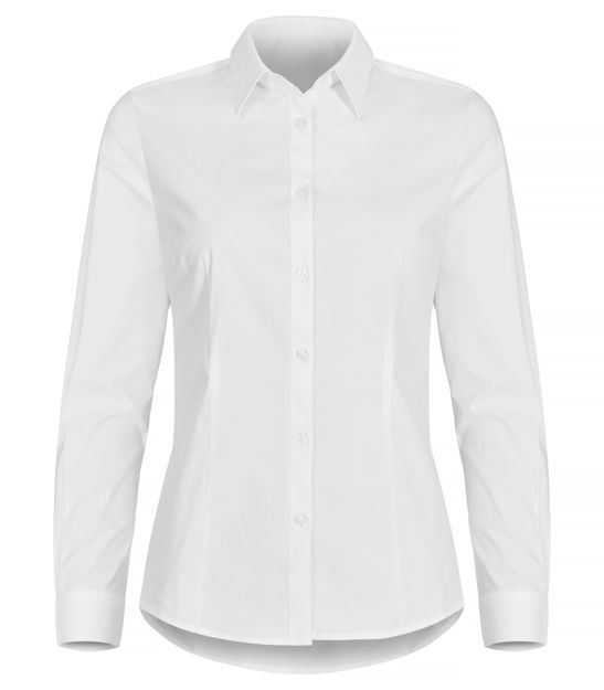 Stretch Shirt LS Lady White