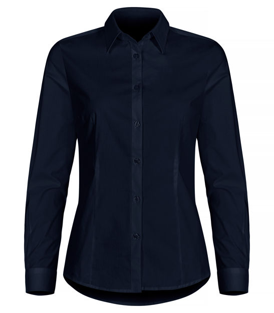 Stretch Shirt LS Lady Dark Navy