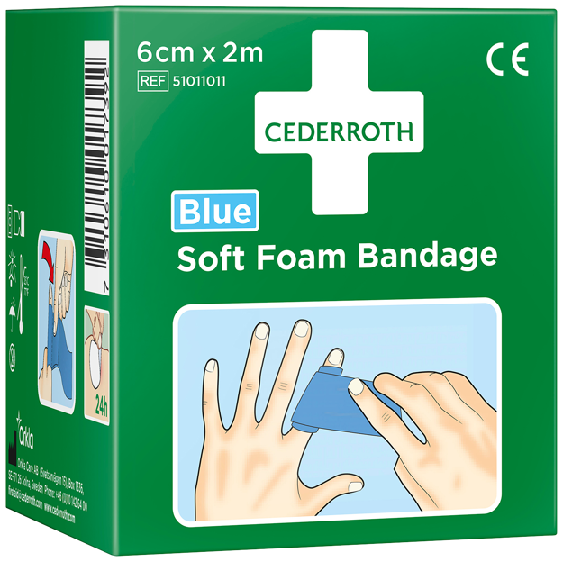 Bandasje Cederroth Soft Foam Bandage 6 cm x 2 m