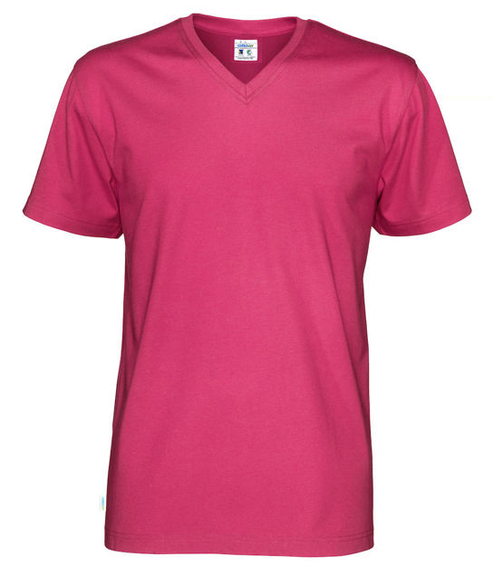 T-Shirt V-Neck Man Dark Cerise