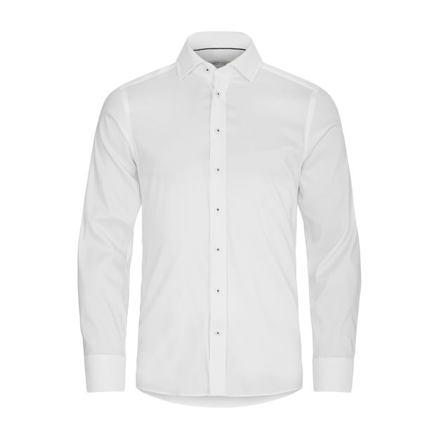 JH&F Yellow Bow 52 Slim Fit White