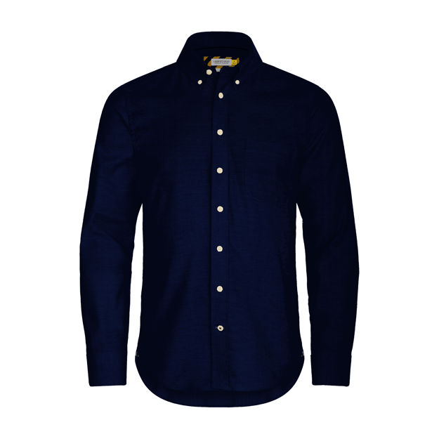 JH&F Yellow Bow 54 Casual Slim Fit Navy
