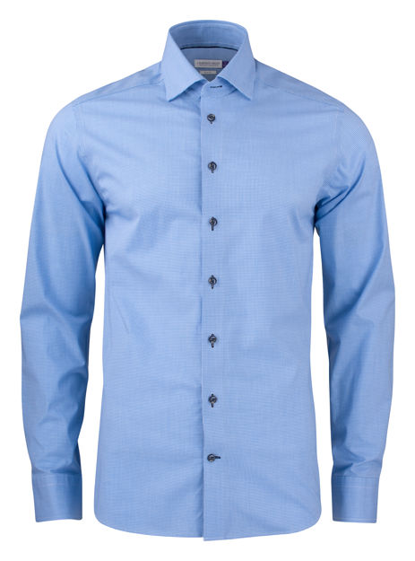 JH&F Purple Bow 141 Regular Fit Midblue Check