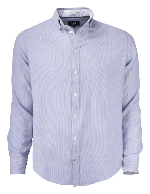 Belfair Oxford Shirt Men French Blue/White Stripe